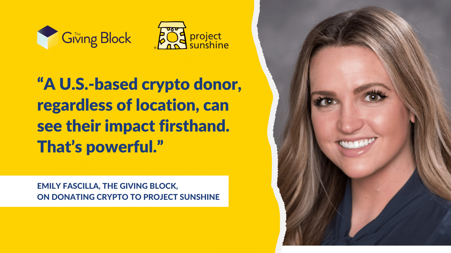 “A U.S.-based crypto donor regardless of location, can see their impact firsthand. That’s powerful.”