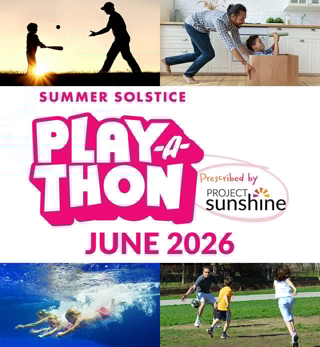 Project Sunshine Launches National Play-A-Thon Turning Summer Solstice into a National Moment of Play for Children with Medical Needs