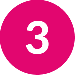 number-three-circle-magenta